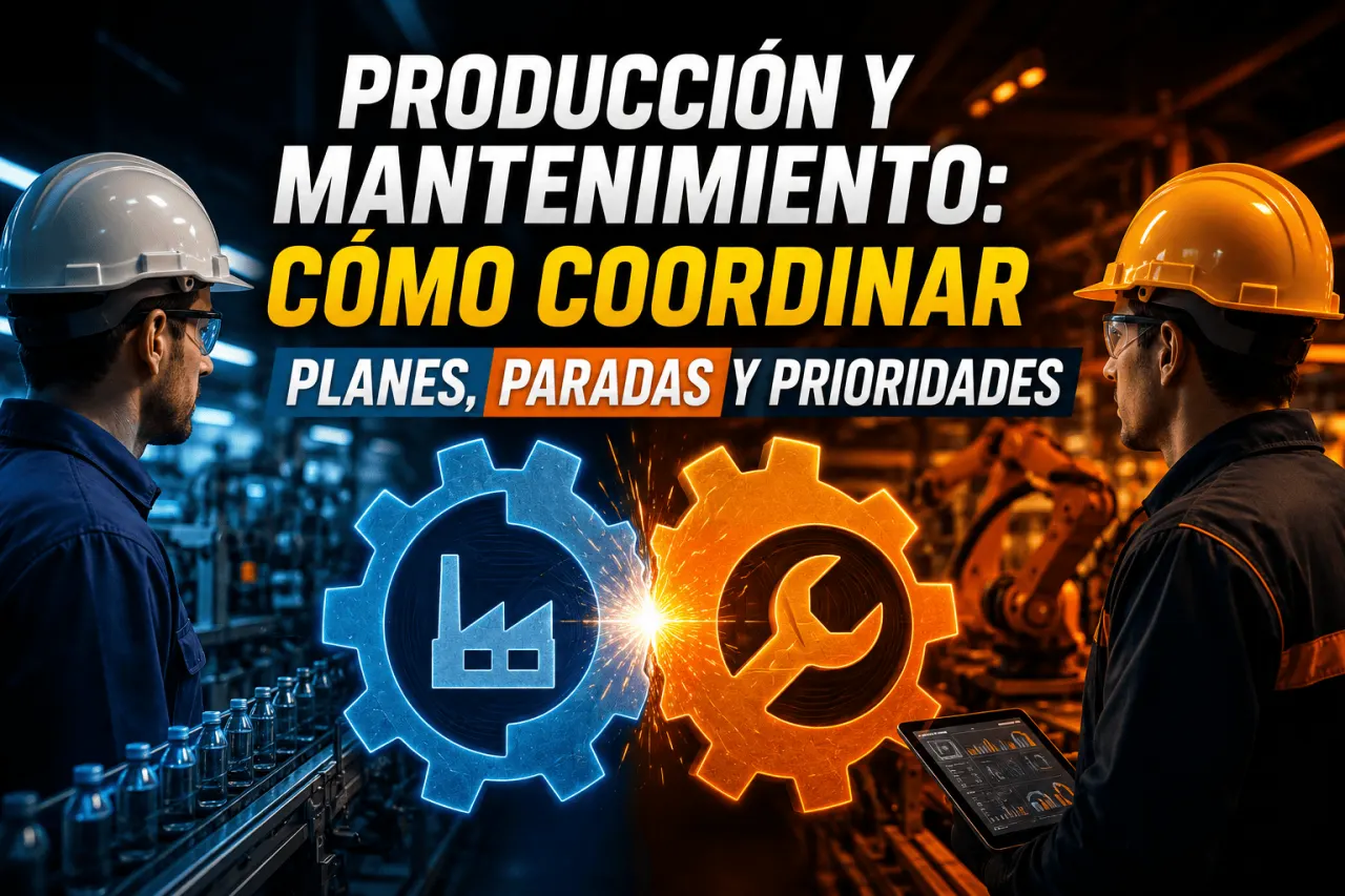 Producción y mantenimiento: cómo coordinar planes, paradas y prioridades