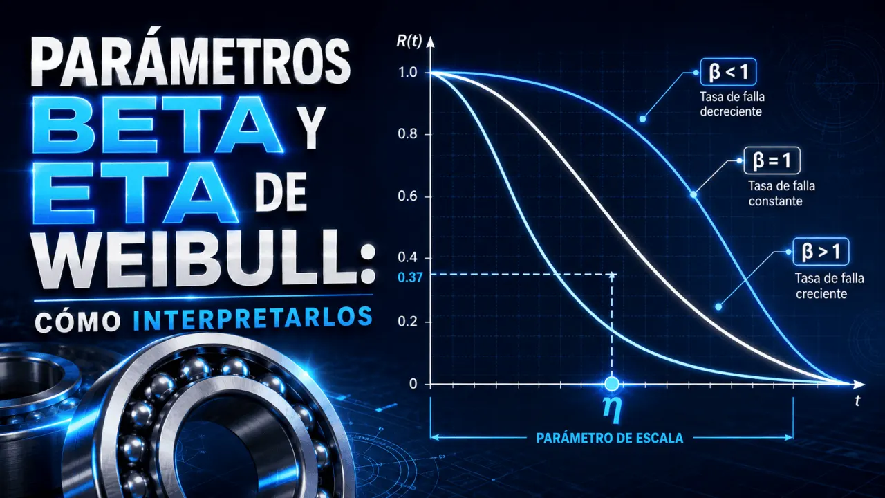 Parámetros beta y eta de Weibull: cómo interpretarlos