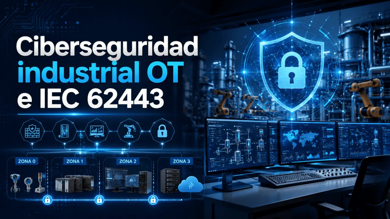 Ciberseguridad industrial OT e IEC 62443 en una planta automatizada