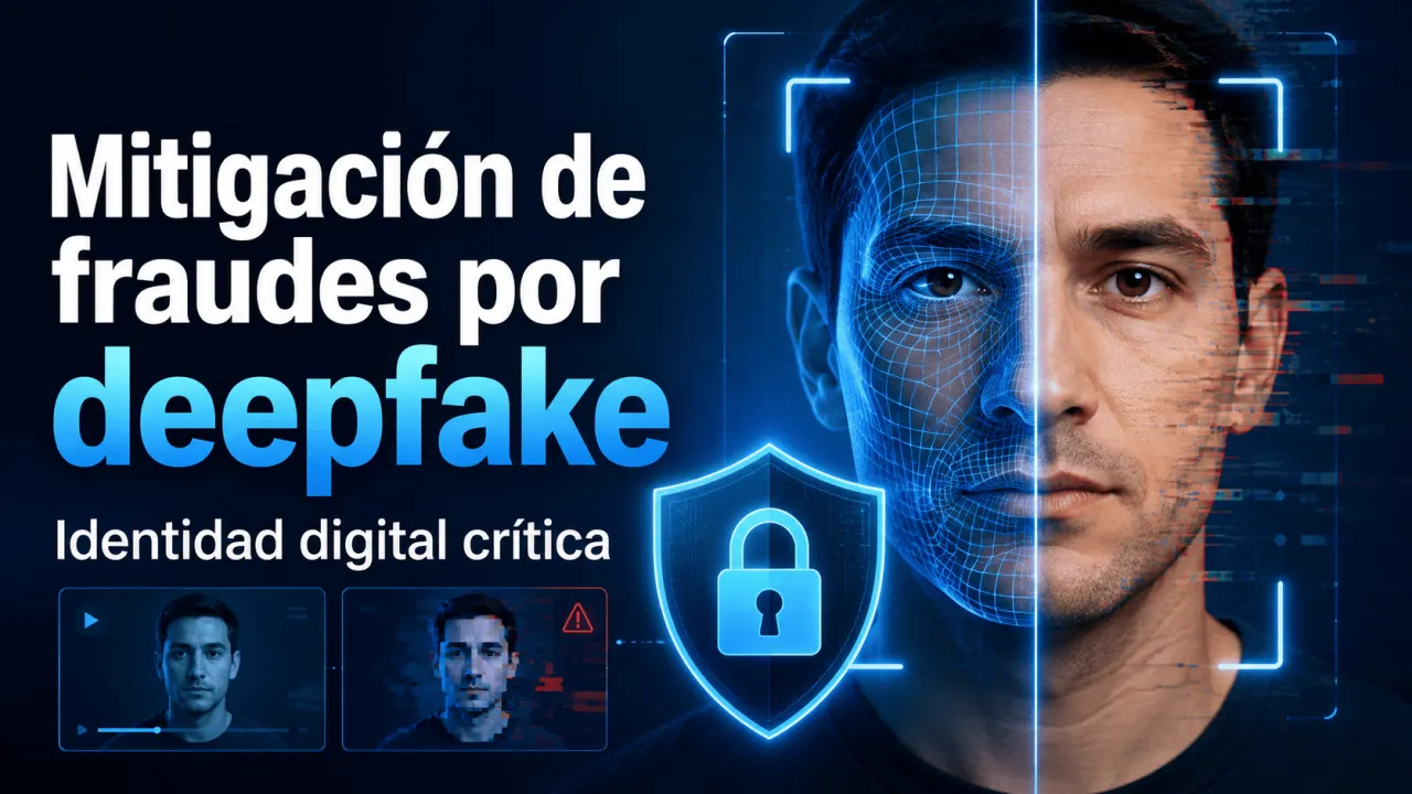 Mitigación de fraudes por deepfake mediante soluciones de identidad digital y verificación biométrica.