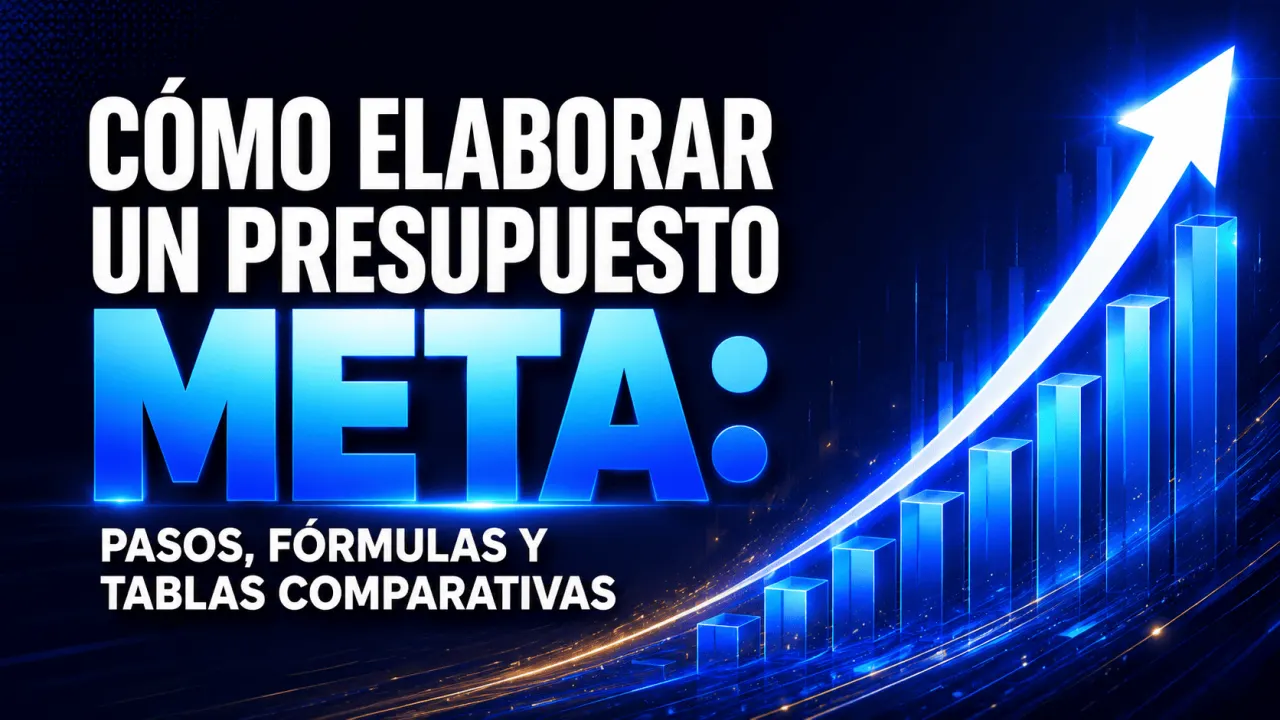 Cómo elaborar un presupuesto meta: pasos, fórmulas y tablas comparativas