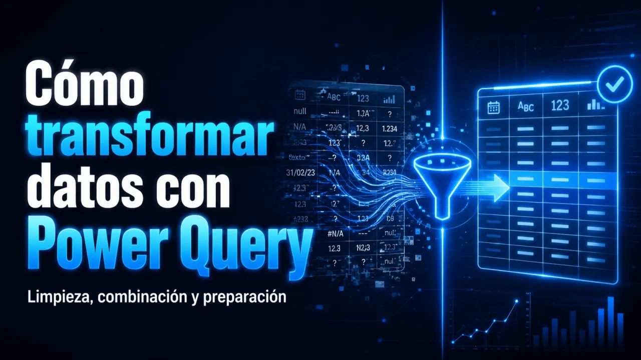 Cómo transformar datos con Power Query: limpieza, combinación y preparación