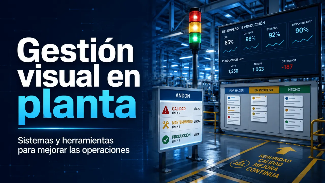 Gestión visual en planta: sistemas y herramientas para mejorar las operaciones