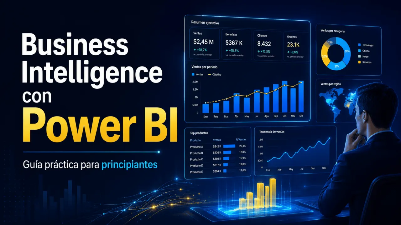 Business Intelligence con Power BI: guía práctica para principiantes.