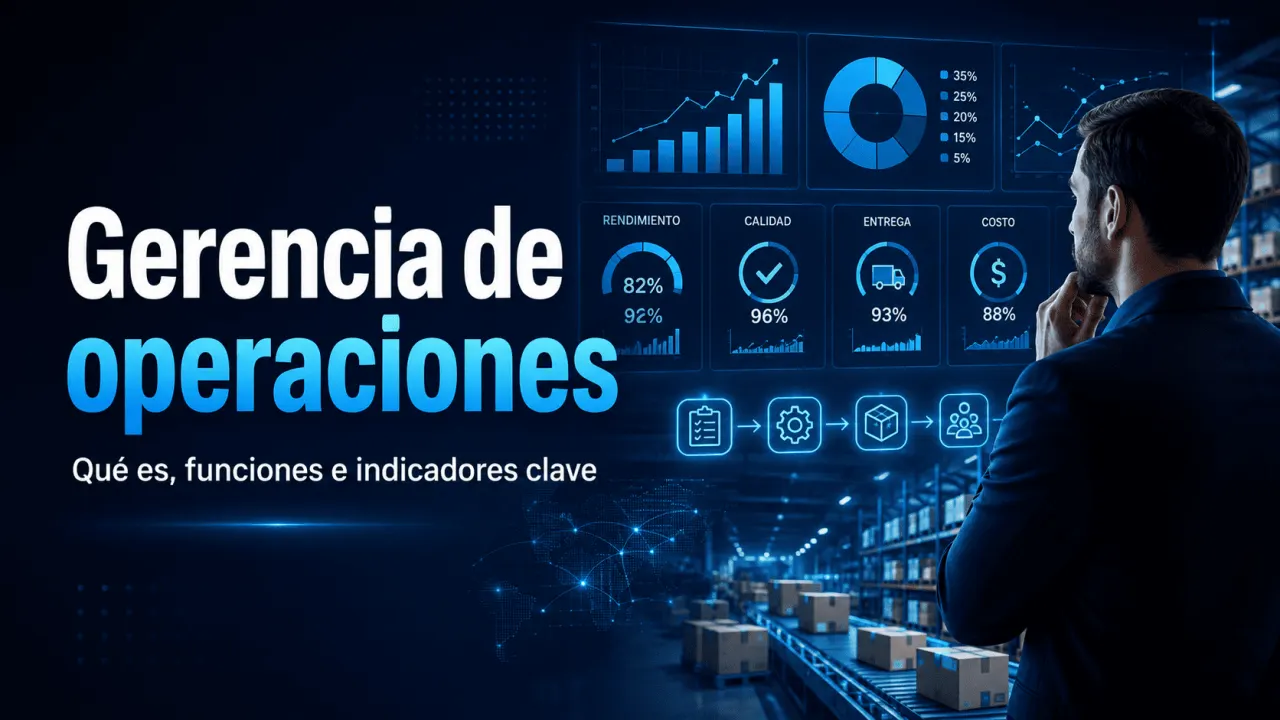 Gerencia de operaciones: qué es, funciones e indicadores clave