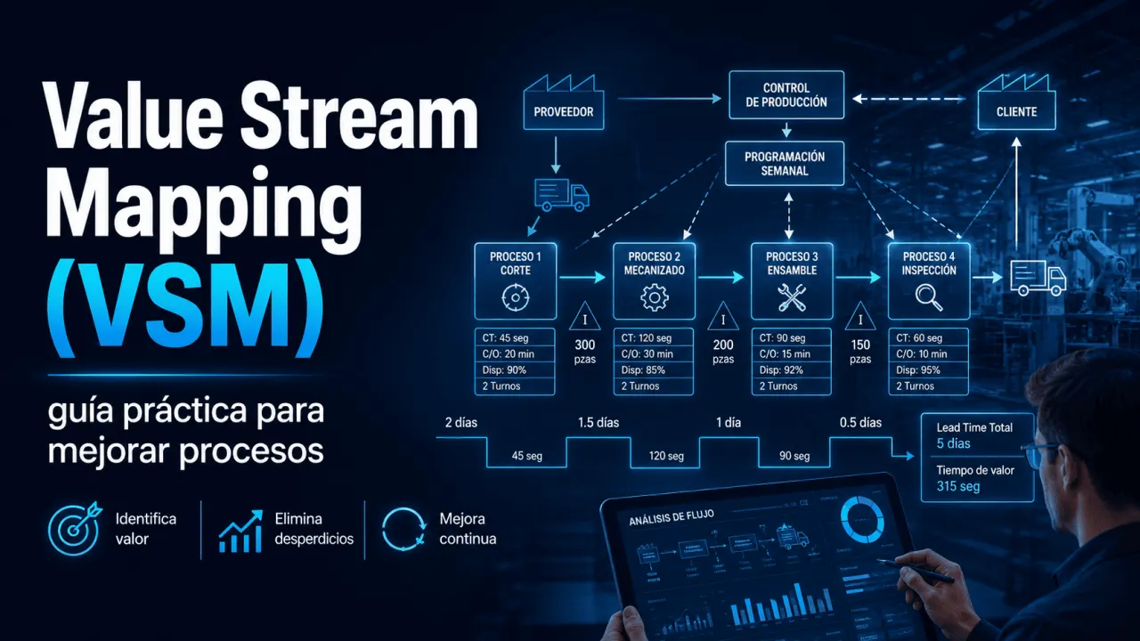 Value Stream Mapping (VSM): guía práctica para mejorar procesos