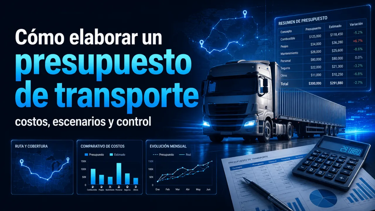 Cómo elaborar un presupuesto de transporte: costos, escenarios y control