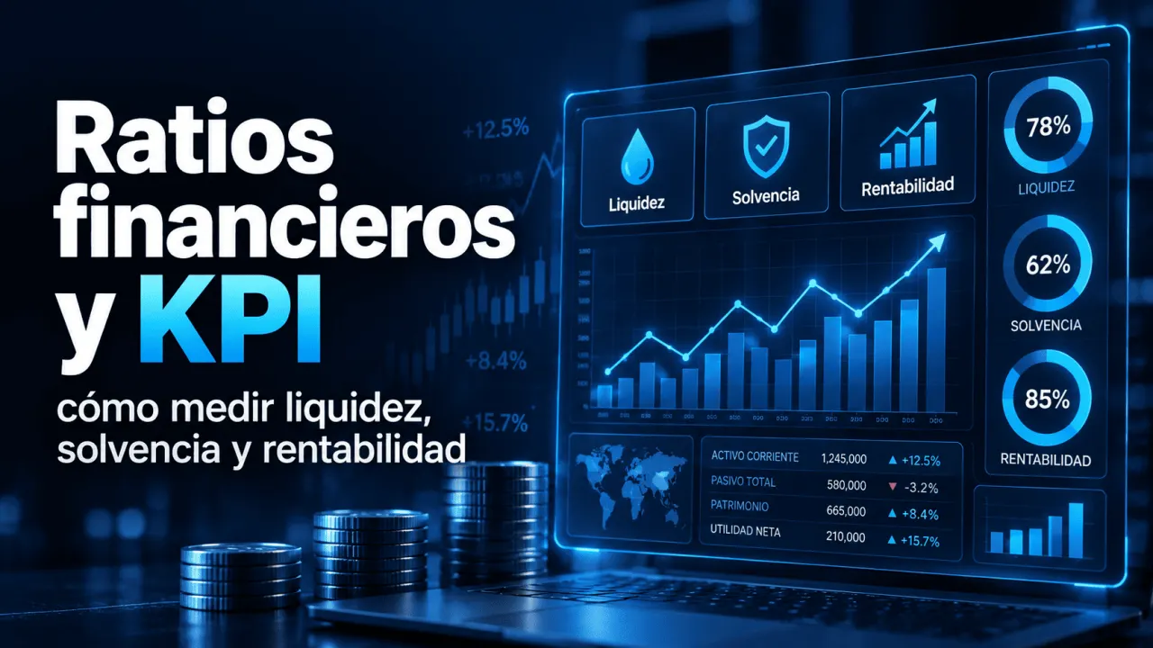 Ratios financieros y KPI: cómo medir liquidez, solvencia y rentabilidad