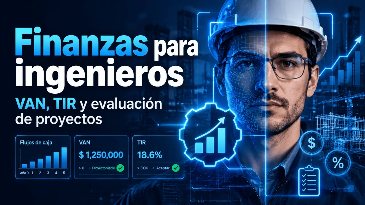 Finanzas para ingenieros: VAN, TIR y evaluación de proyectos
