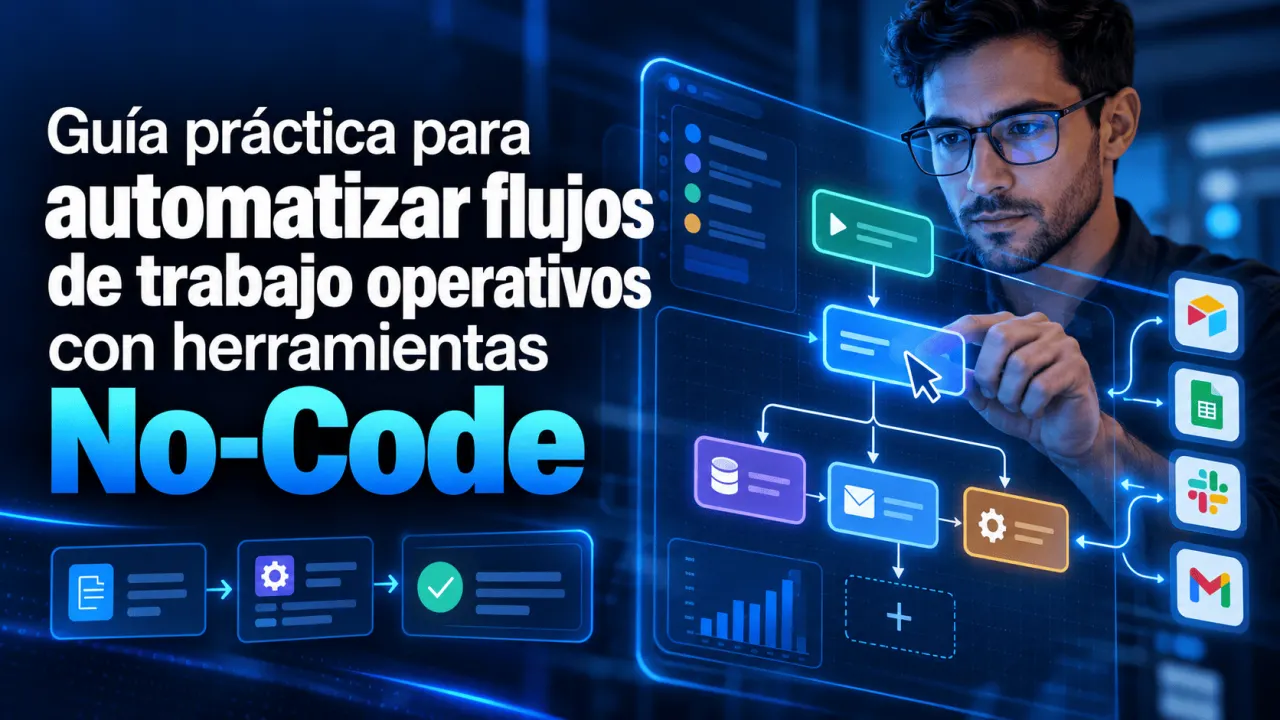Guía práctica para automatizar flujos de trabajo operativos con herramientas No-Code