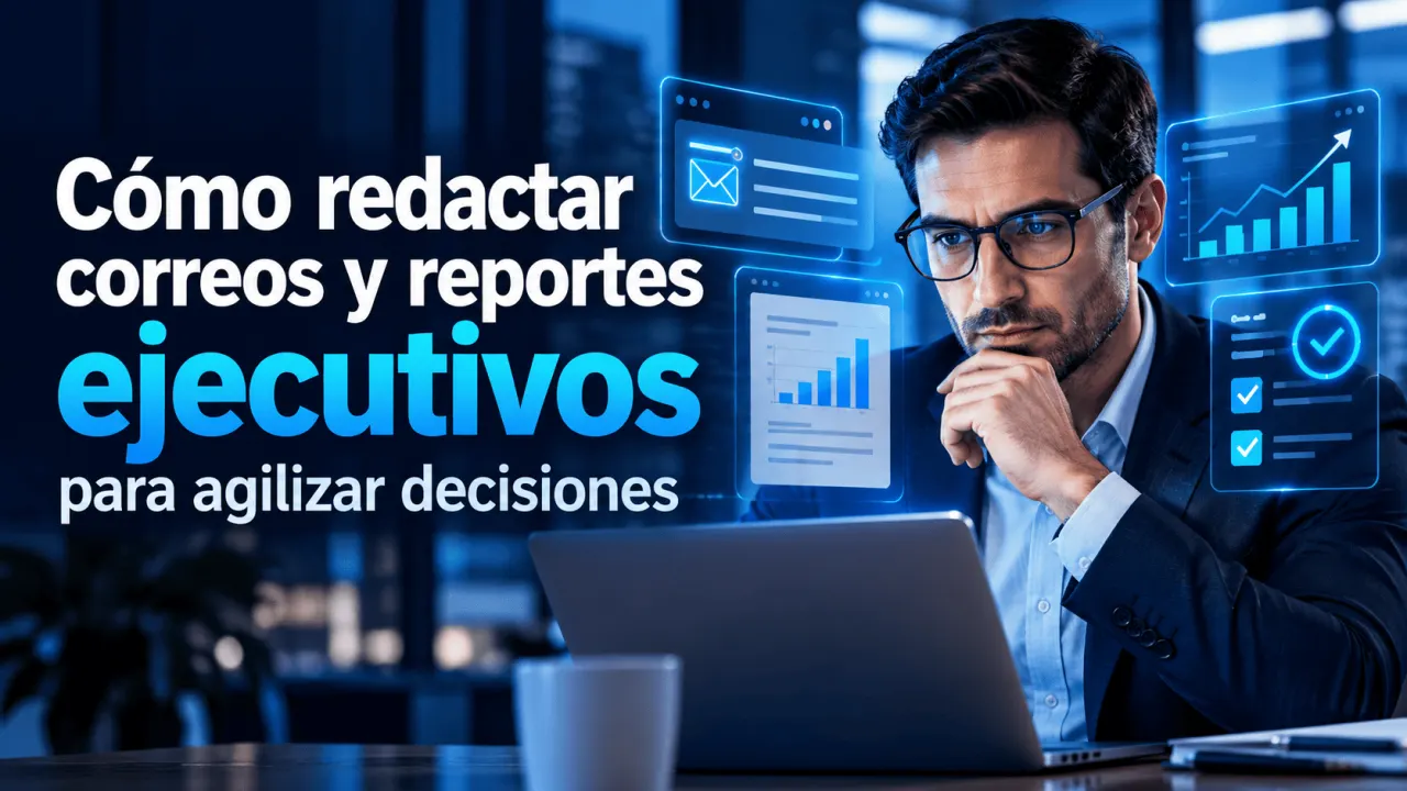 Cómo redactar correos y reportes ejecutivos para agilizar decisiones