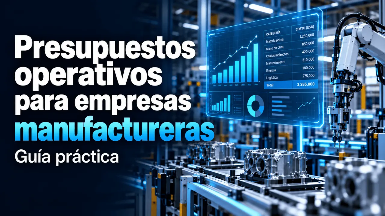 Presupuestos operativos para empresas manufactureras: guía práctica